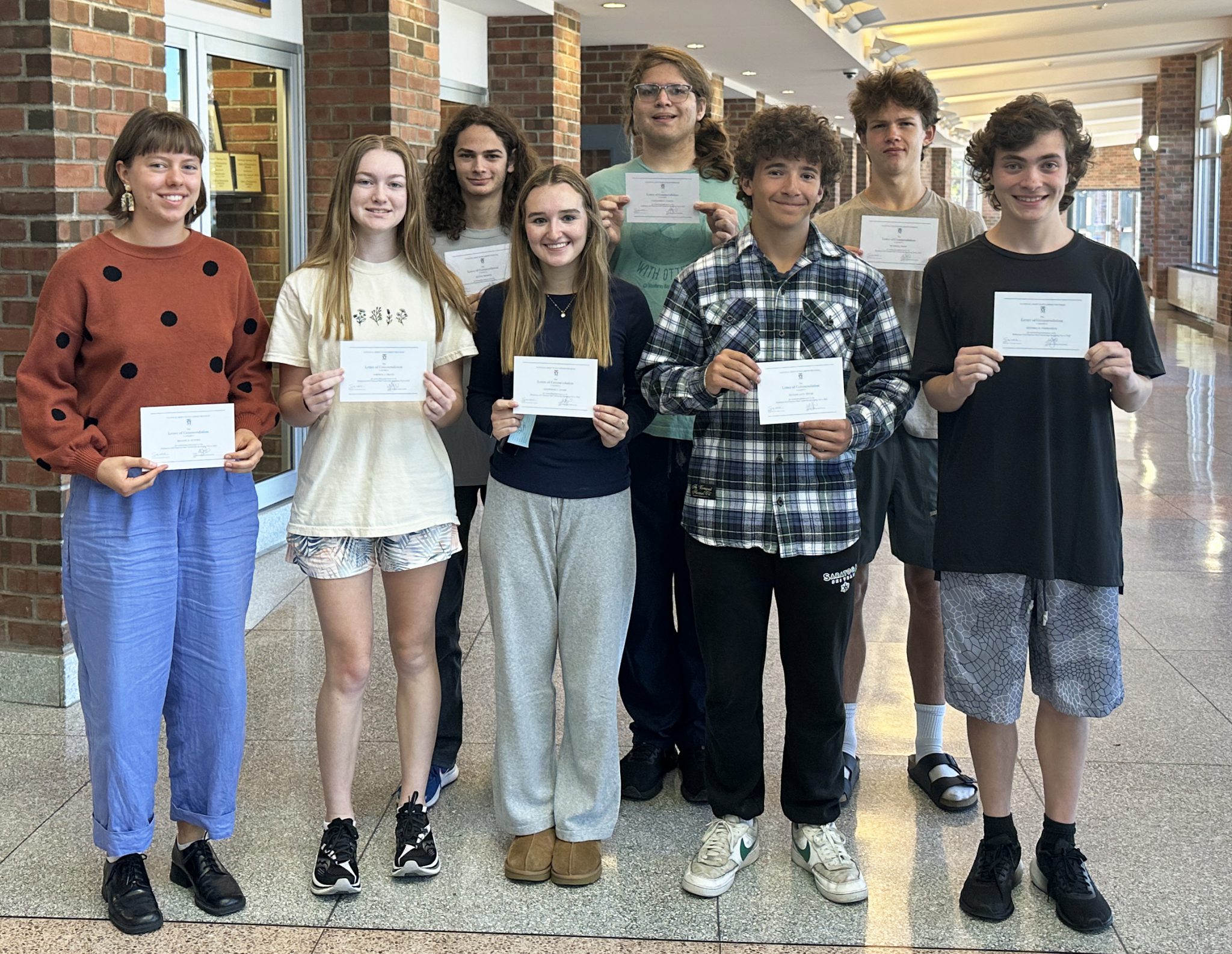 Eight SSHS Seniors Named National Merit Commended Students Saratoga